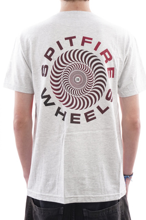 Koszulka Spitfire - Classic 87' Swirll Ash Grey/Red/Black Fade