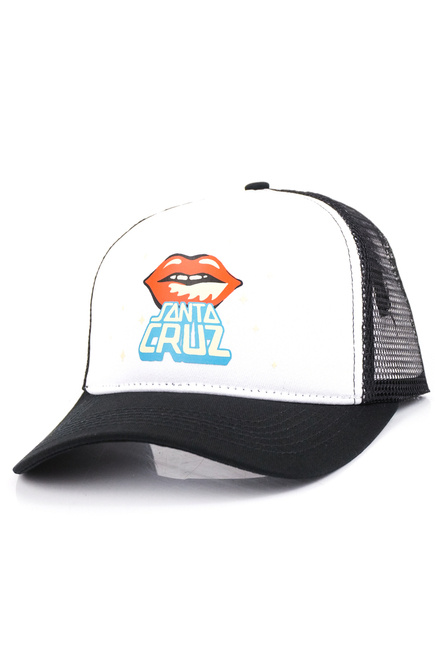 Czapka z Daszkiem Santa Cruz - Johnson Danger Zone Lips (white/black)