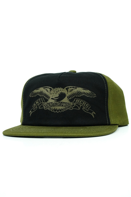 Czapka z daszkiem Antihero - Basic Eagle (olive/black)