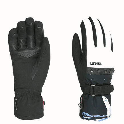 Damskie rękawice snowboardowe Level - Venus (black/white)