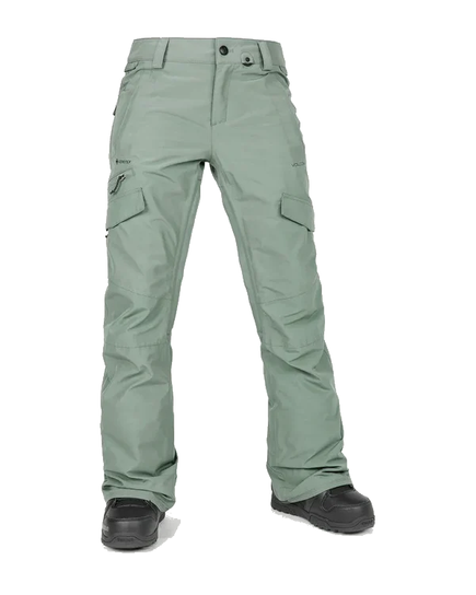 Damskie spodnie snowboardowe Volcom - Aston Gore-Tex (lichen green)