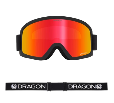 Gogle Dragon DX3 L OTG - Black Lumalens Red Ionized Lens