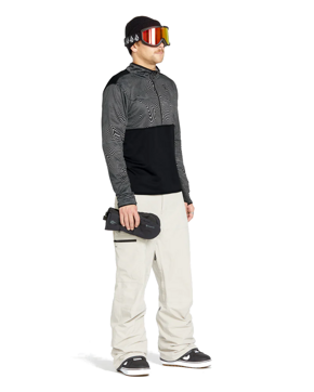 Bluza snowboardowa Volcom - Gridlock Mock Neck (black print)