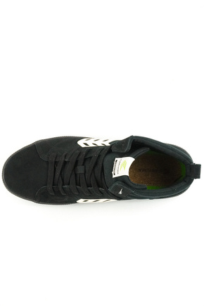 Buty Cariuma - Catiba High Pro (All Black Suede and Canvas Ivory Logo)