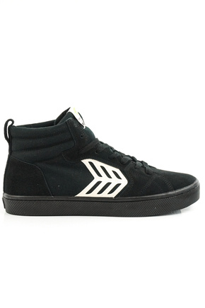 Buty Cariuma - Catiba High Pro (All Black Suede and Canvas Ivory Logo)