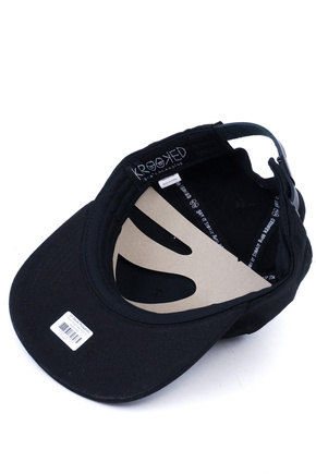 Czapka z daszkiem Krooked - Eyes Strapback  black/pink