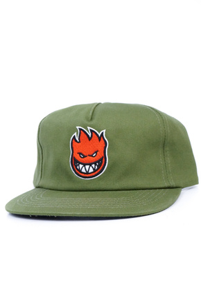 Czapka z daszkiem Spitfire -  Bighead Fill  Olive/Red