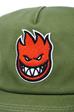 Czapka z daszkiem Spitfire -  Bighead Fill  Olive/Red