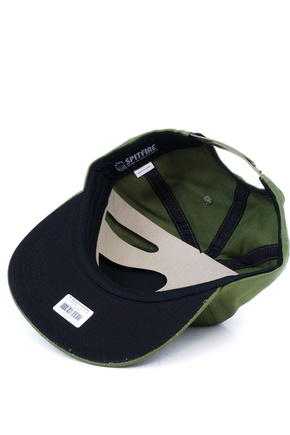 Czapka z daszkiem Spitfire -  Bighead Fill  Olive/Red