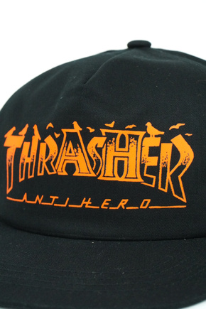 Czapka z daszkiem Thrasher - Pigeon Mag  Snapback (black)