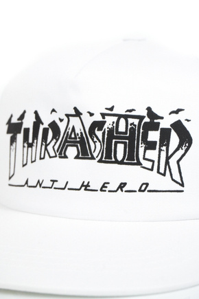 Czapka z daszkiem Thrasher - Pigeon Mag  Snapback (white)