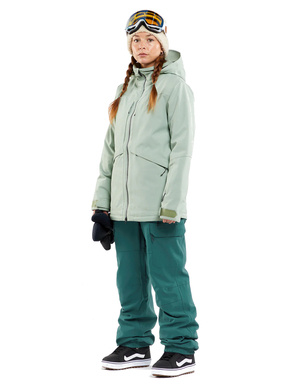 Damskie spodnie snowboardowe Volcom - Creston 3d Stretch bib  overall  (balsam)