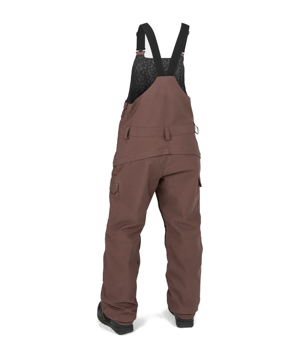 Damskie spodnie snowboardowe Volcom - Creston 3d Stretch bib  overall  (mahogany)