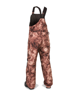 Damskie spodnie snowboardowe Volcom - Creston 3d Stretch bib  overall  (pink salt wash)