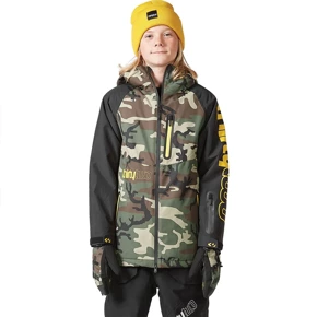 Dziecięca kurtka snowboardowa ThirtyTwo - Youth Grasser Insulated JR  (black/camo)