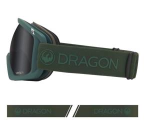 Gogle Dragon DX3 OTG - Foliage L.Dark Smoke + L.Amber Lens Free