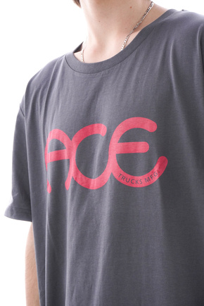 Koszulka Ace - Rings (charcoal /pink)