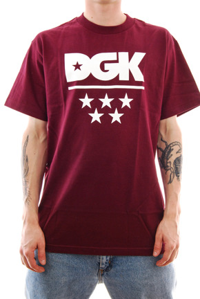 Koszulka DGK - All Star 3 burgundy