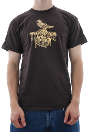 Koszulka Thrasher - Cover The Earth T-shirt (dark chocolate)