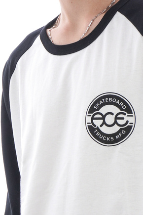 Longsleeve Ace - Salty black/white