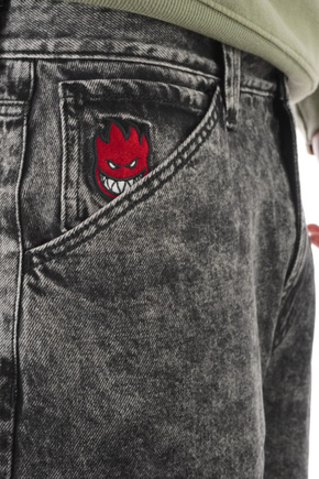 Spodnie Spitfire - Big Head Fill Denim (black stone wash)