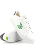 Buty Cariuma - SALVAS White Leather Green Logo and Black Sneaker 