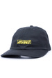 Czapka z daszkiem Krooked Moonsmile Script Hat - Charcoal/Yellow