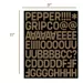 Griptape Pepper - Alphanumeric Custom Griptape Kit (black)